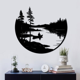 Wallity Accesorio Decorativo de Pared de Metal Negro